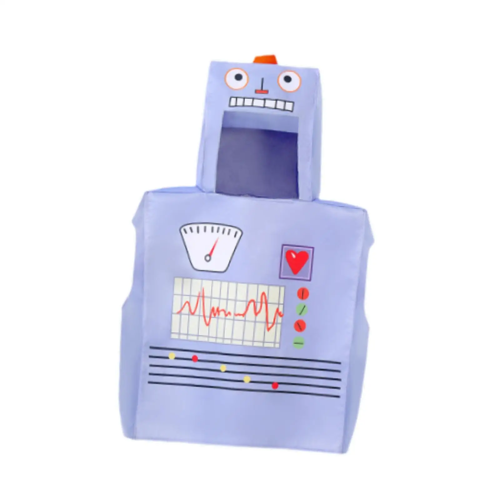 Roboter-Buch-Kostüm für Jungen und Mädchen, niedlicher Kinder-Weihnachtsoverall für Partyzubehör, Bühnenaufführung, Feiertage, Maskerade-Requisite