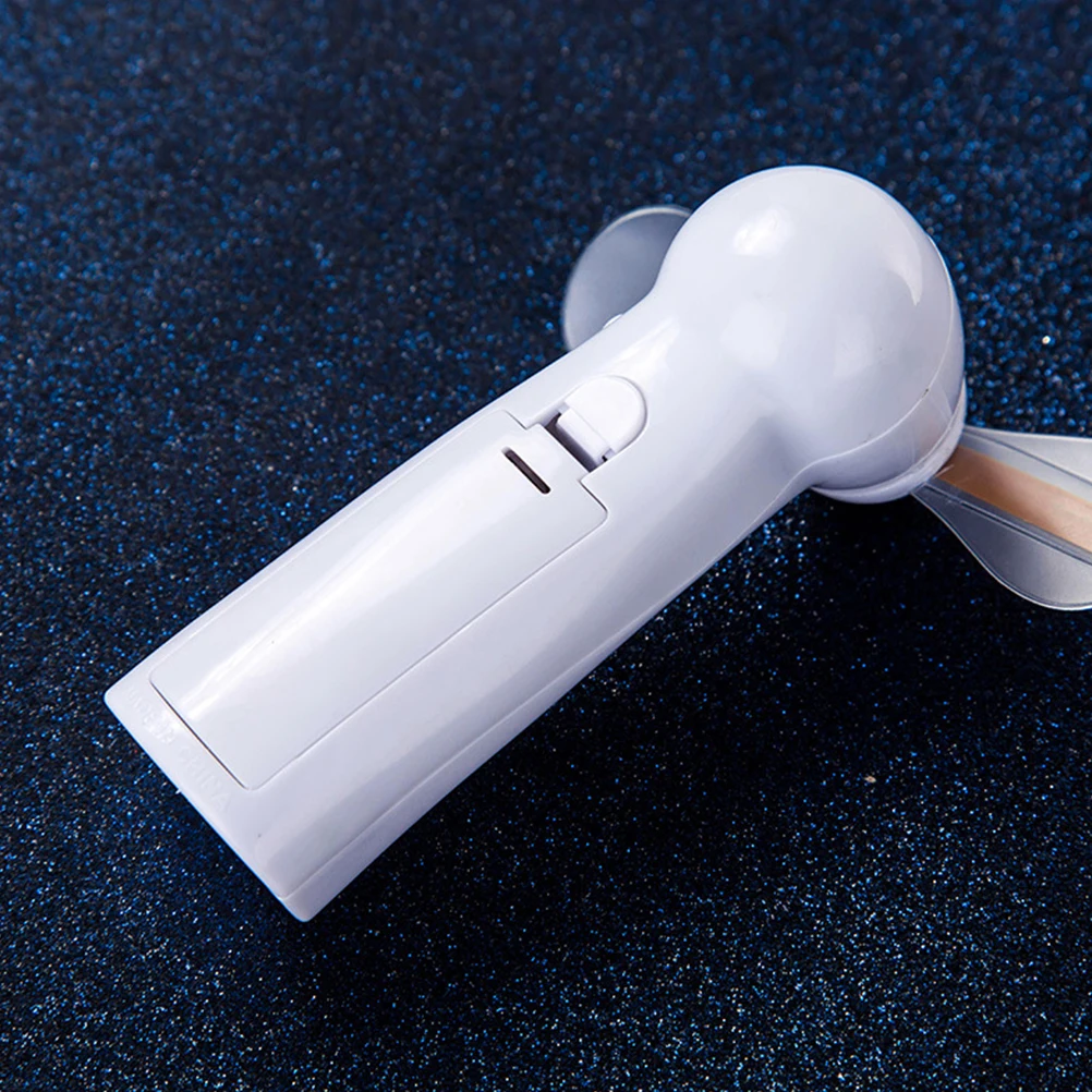 

Handheld Mini Portable Foldable Usb Smooth Surface Lightweight Plastic Fan For Travel Home Office Shiny Led Light Desktop Small