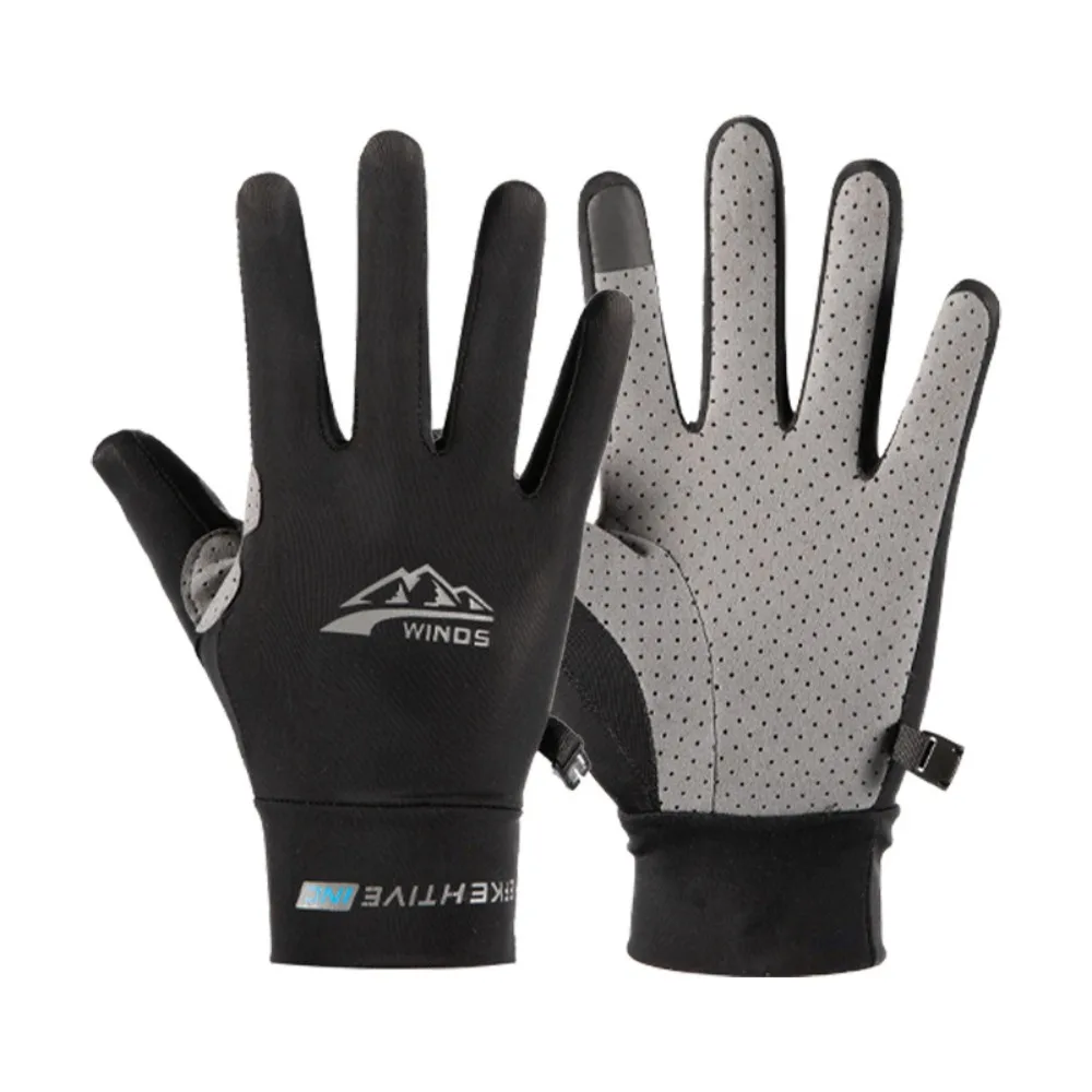 Breathable Sun Protection Gloves Mittens Anti-Sunburn Sunscreen Ice Silk Gloves Elegance Colorful Summer Sunscreen Gloves