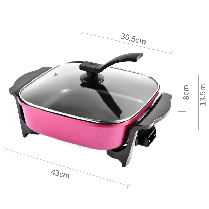 Electric Stainless Steel Hot Pot Multipurpose Cooking Pot Multifunctional Household Electric Cooker