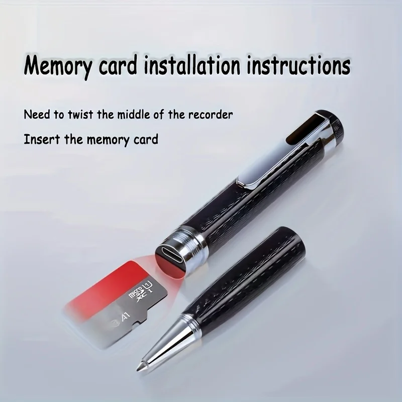 Registratore vocale digitale da 1 pezzo, registratore audio da 16G/64 GB o 32 GB, dispositivo di registrazione con avvio vocale Lettore MP3 USB portatile