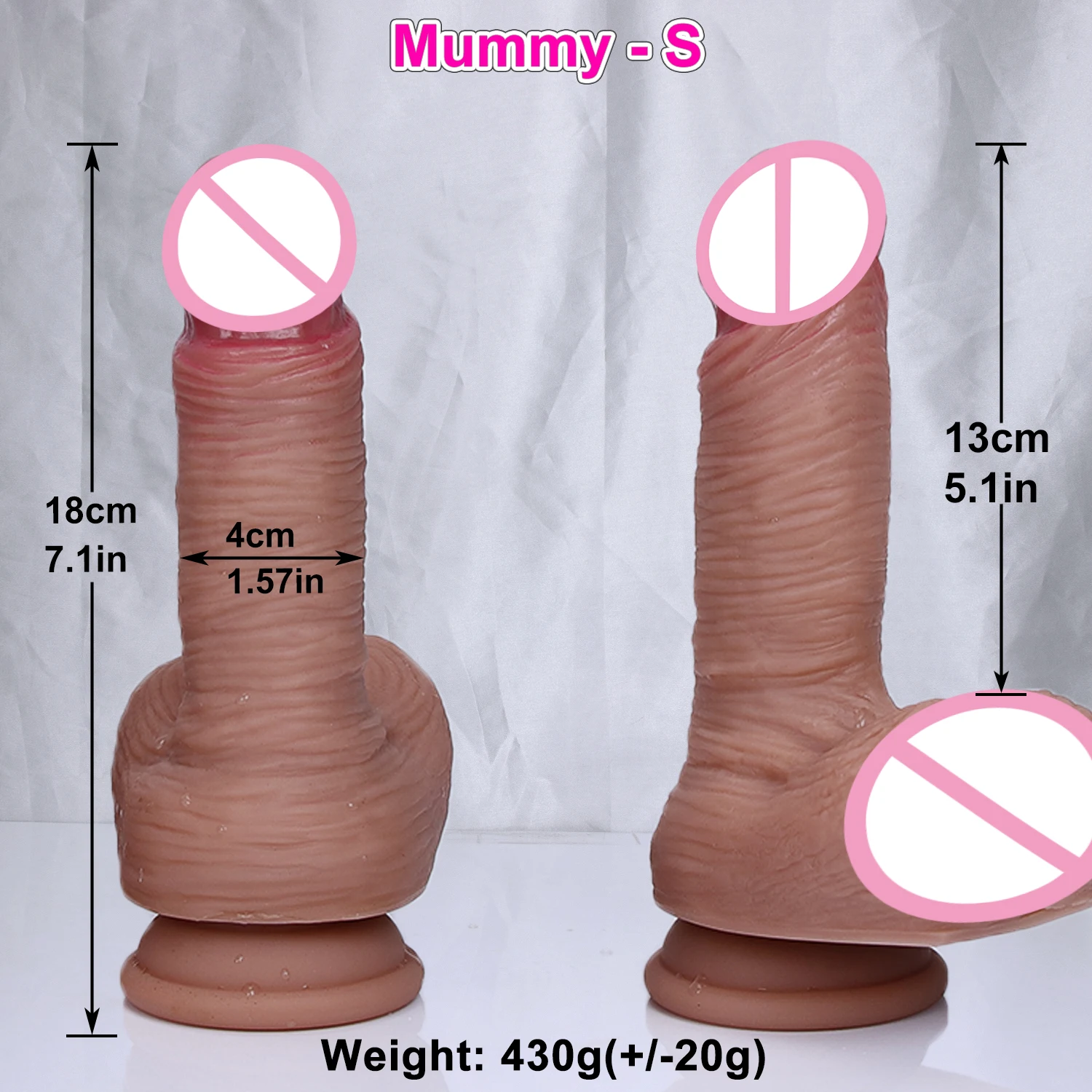 Soft Small Double Dildo Safety Silicone Vaginal Masturbators Penis Erotic Toy Gift for Women Suction Cup Realistic Glans Dick