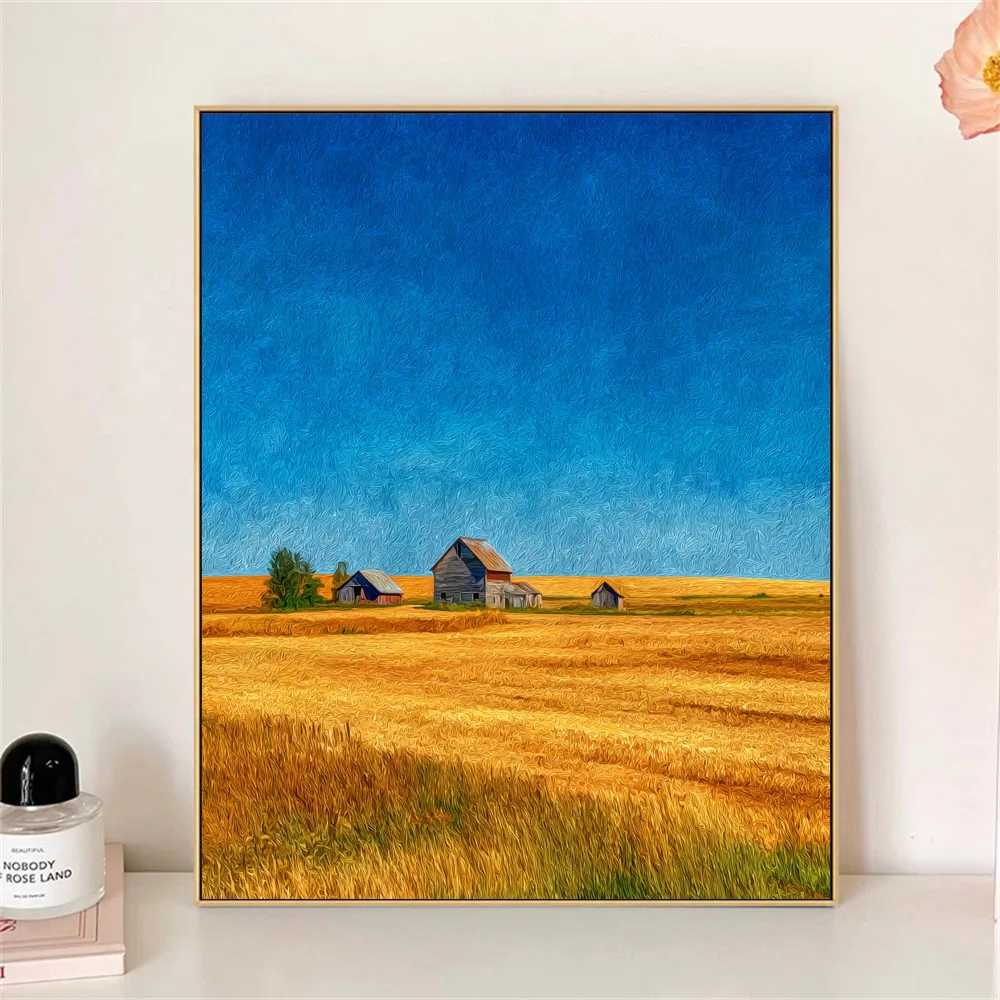 Paint by Numbers For Adult Kit Paddy Field DIY Dropshipping acrylic Oil Painting Canvas by Number Home Decor