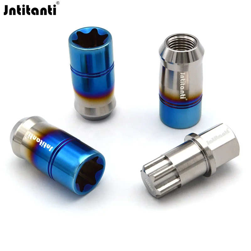 

Jntitanti Torx M12*1.5*45mm light weight cone seat Gr.5 titanium wheel lug nut titanium nut for Toyota,Mazda,Honda,Acura,Scion