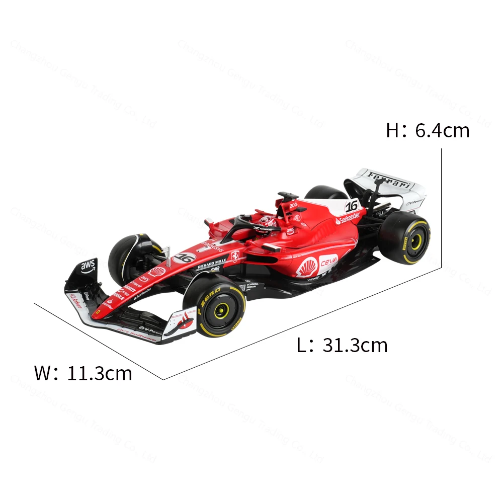 Bburago 1:18 2023 Ferrari Las Vegas GP SF23 #16 #55 F1 Racing Formula Car Static Diecast Alloy Model Car