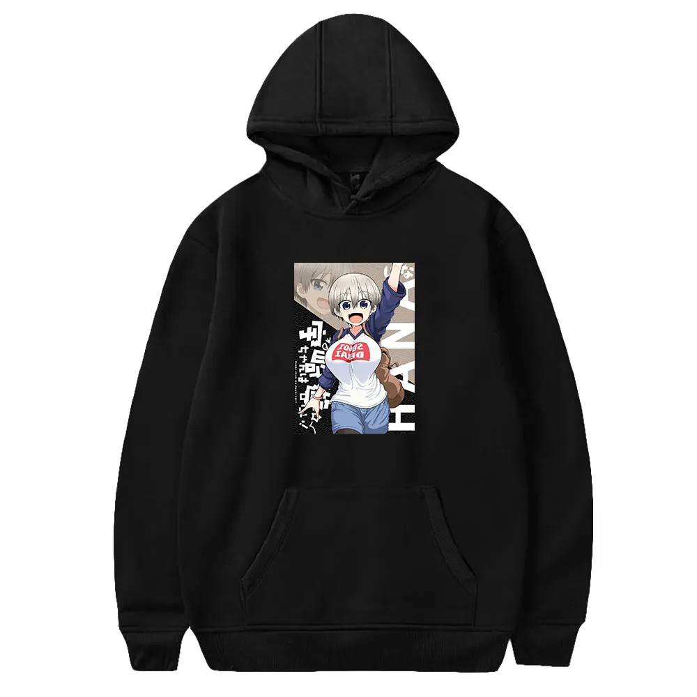 Uzaki Chan Wants to Hang Out Season 2 Anime Hoodie Women Men Long Sleeve Hooded Sweatshirt Unisex Pullover Tracksuit