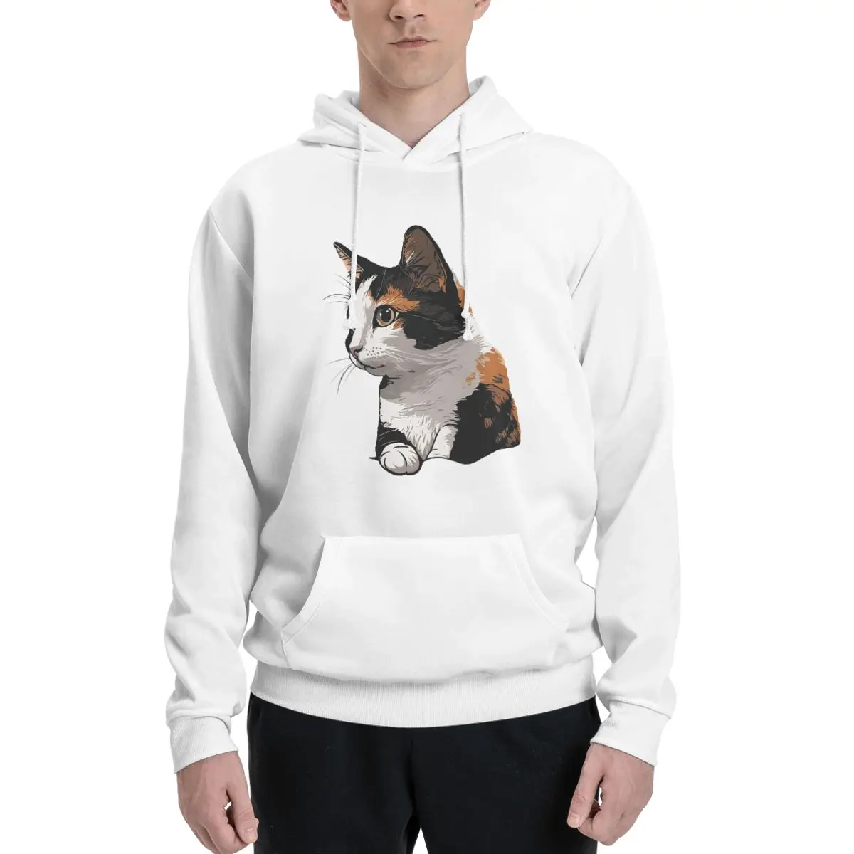 Cute Calico Cat Kitten Hoodies Men's Women Casual Pullover Sweatshirt Fashion Long Sleeve Clothing Autumn Winter