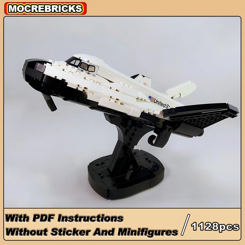 MOC Space Manned Aircraft Dream Chaser US Aerospace Explore Airplane High-tech Building Blocks Toys Sets Kid's Bricks Gifts