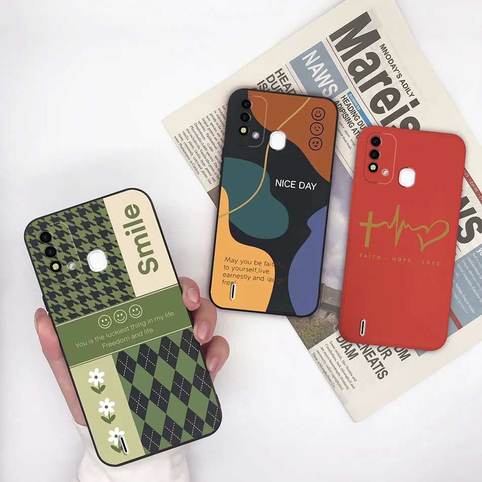 For Itel Vision 2S 2Plus 3 Case Cover Funny Pattern Soft Silicone Anti Slip Phone Shell For Itel Vision2S 2 Plus Vision3 Bumper