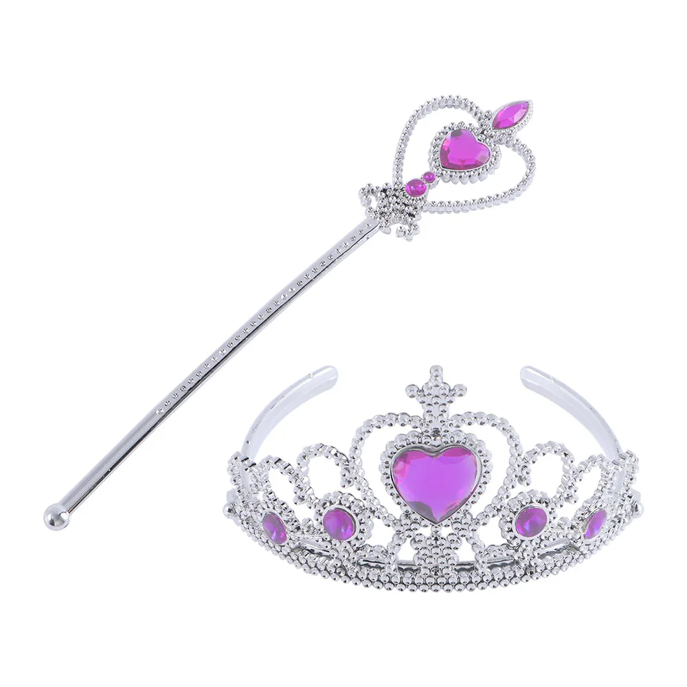 

Games Princess Crown Heart-Shaped Headband Magic Wands Kids Toy Headwear Hair Styling Accessories Fashion Accessories