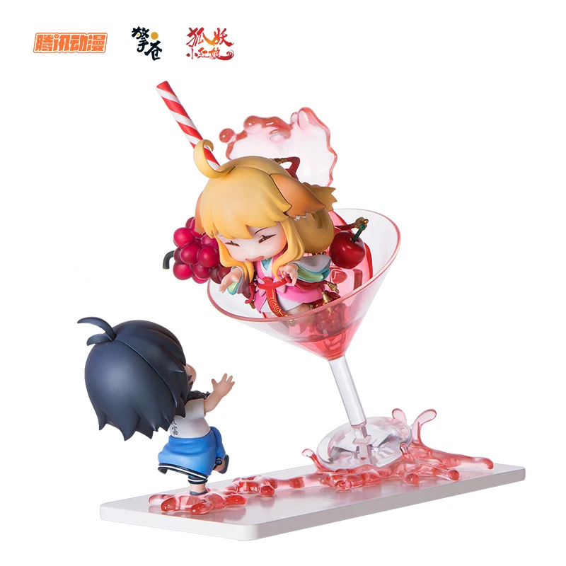 Original QingCang Fox Spirit Matchmaker Tushan Susu Bai Yuechu Anime Figure Doll Birthday Toy Fruit Cup Model Action Figure Gift