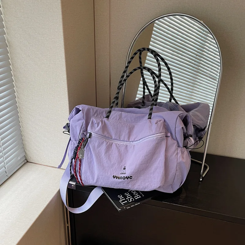 new-simple-japanese-travel-bag-for-women-short-distance-travel-luggage-bag-large-capacity-lightweight-sports-fitness-storage-bag