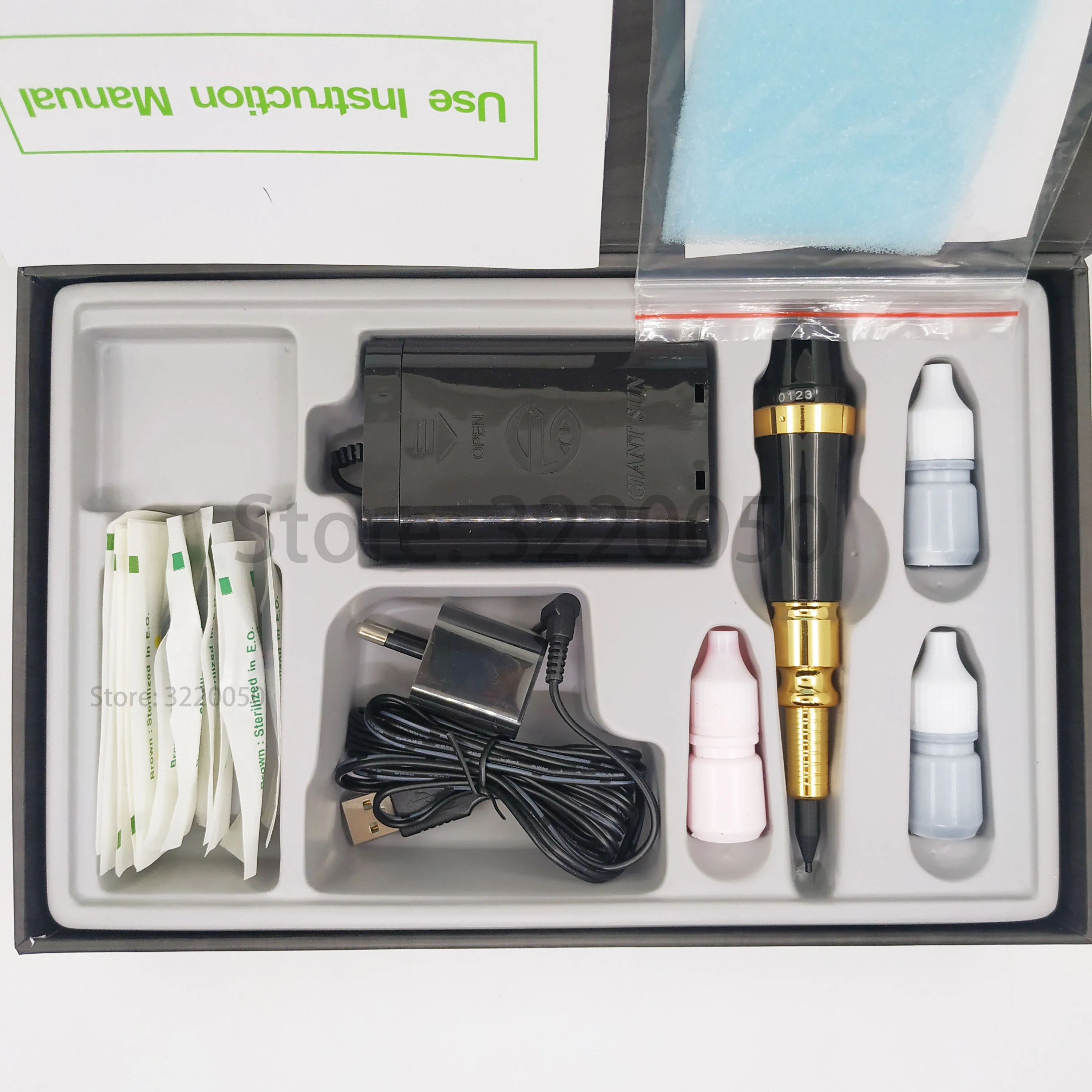 

Taiwan original professional giant sun tattoo machine permanet makeup rotary gun set eyebrow Eyeliner lip liner g8650 g9410