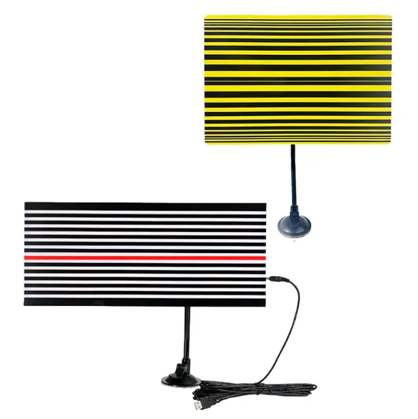 2PC Paintless Dent Repair Detection Boards LED Line Board and Non-Illuminated Reflector Board for Consistent Reflection