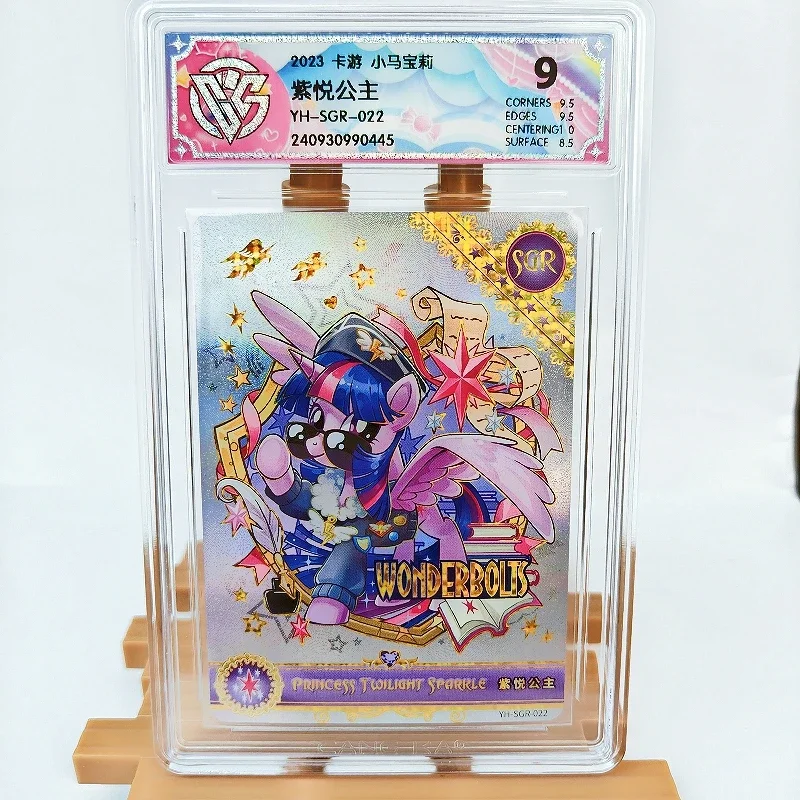 

KAYOU Genuine My Little Pony Card 9 Graded SGR CCG Rating Card Twilight Sparkle Fluttershy Rare Anime Collection Card Toys Gift