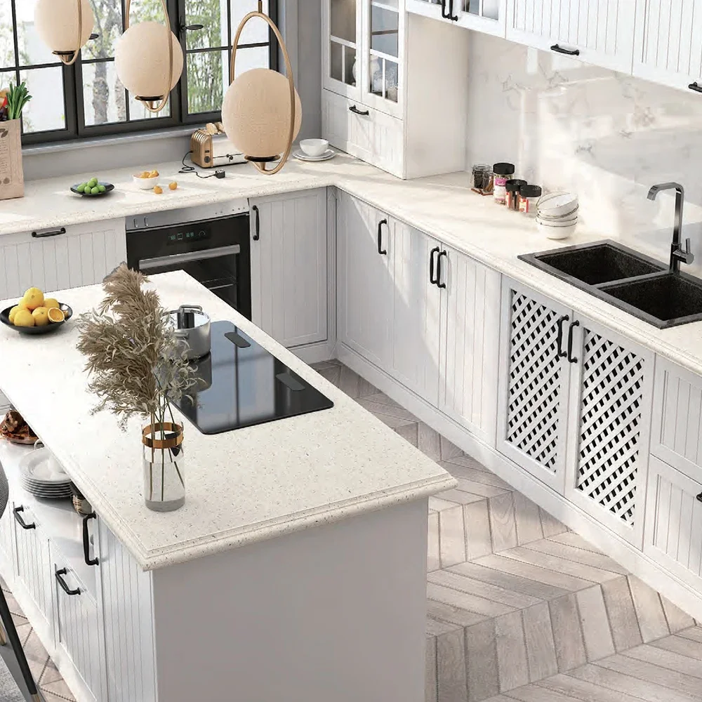 

# Американский современный дизайн, кухонный шкаф, модульный кухонный настенный шкаф, набор на заказ, белый массив дерева, МДФ, меламин