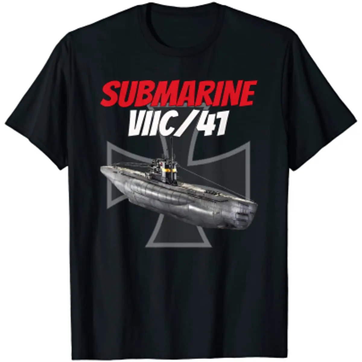 WWII German Marine Type VIIC/41 Submarine T-Shirt 100% Cotton O-Neck Summer Short Sleeve Casual Mens T-shirt Size S-3XL