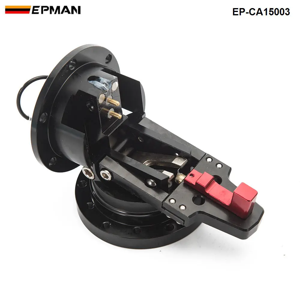 EPMAN Steering Wheel Black Quick Release Tilt System JDM Race/Racing EP-CA15003