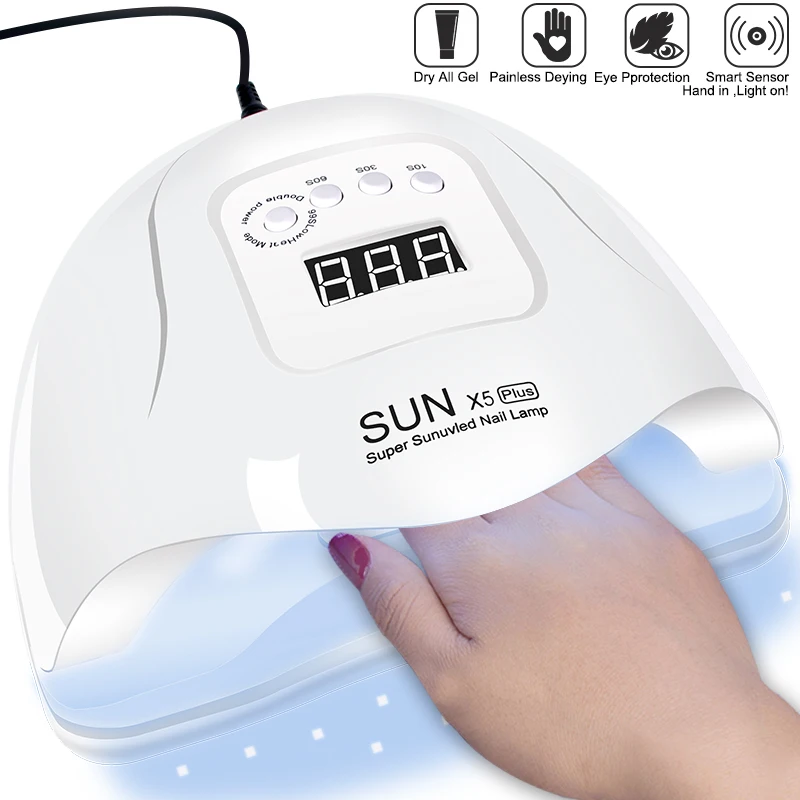 Profissional LED unha lâmpada para curar todo o gel polonês, máquina do secador de unhas, detecção de movimento, manicure, pedicure, ferramentas do salão