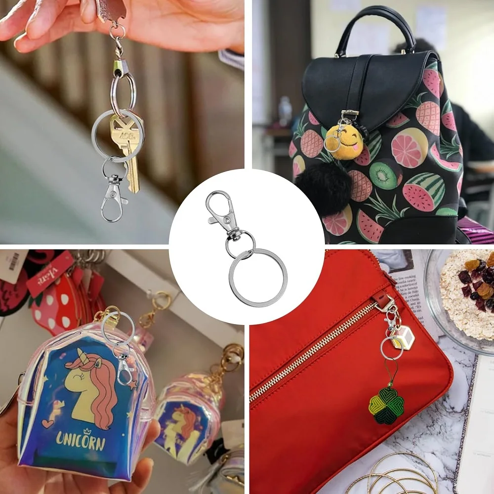 10/20/30/50 Set Swivel Keychain With Key Ring, for Making Keychains, Lanyards, Wallet Hardware Accessories, DIY Crafts and Gift view 6