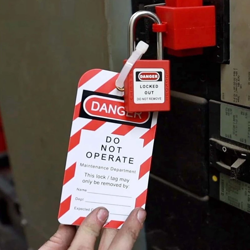 Danger Do Not Operate Labels Warning Maintenance Labels Baggage Tags For Locking Labels, Equipment Repair Durable Easy Install