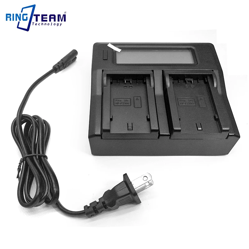 Dual Channel Fast Charger for Sony Camera Battery NP-FZ100  Fits Sony ILCE-9 ILCE Alpha 9 A9 ILCE-7MIII A7R3 A7C ZV-E10 II