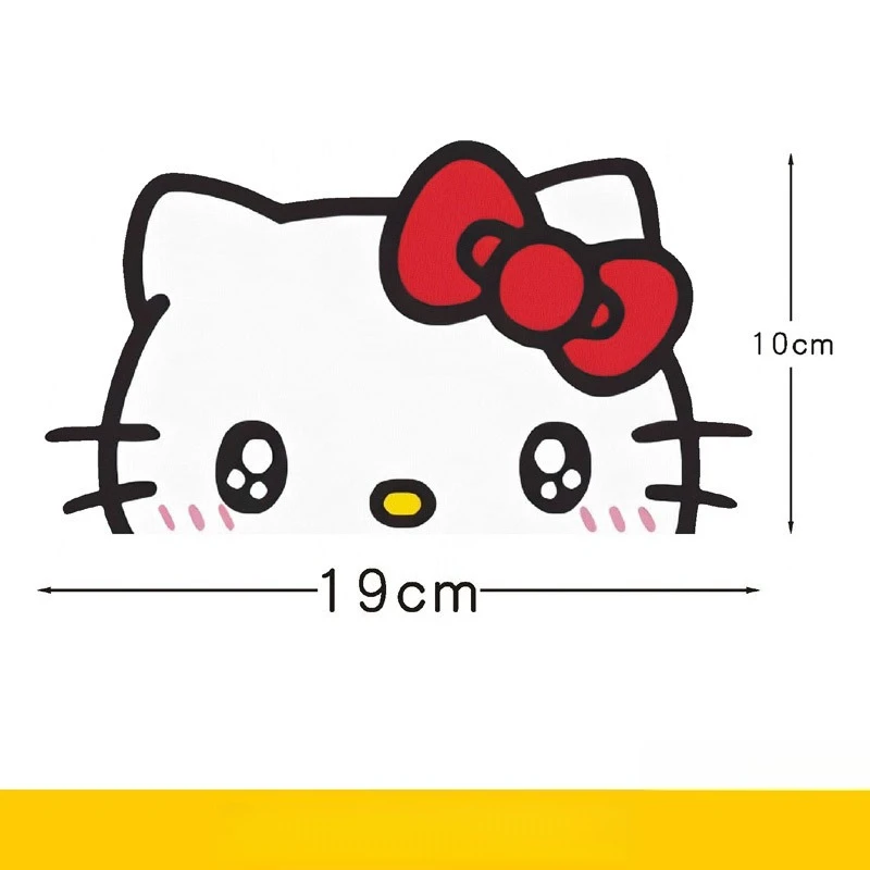 Kawaii مرحبا كيتي ملصق الديكور لطيف الكرتون خدش قناع خوذة ملصق السفر سطح المكتب اكسسوارات طالب هدية بالجملة #5