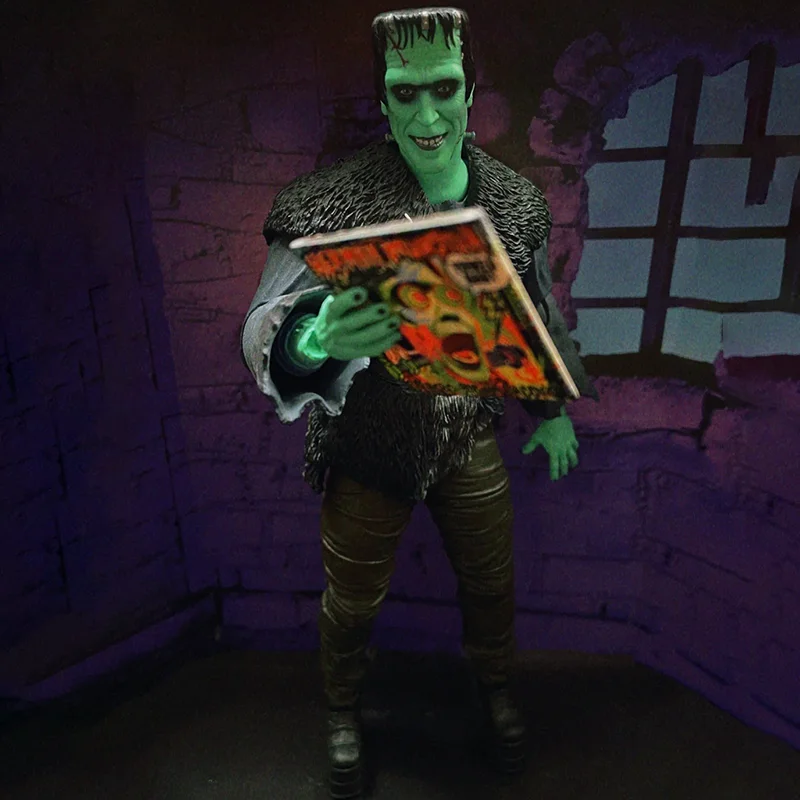 

Munster Articulated Action Figure Authentic The Munsters Movie Version Frankenstein Toy With Interchangeable Heads