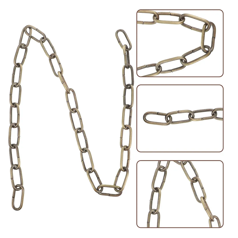 

2Pcs Iron Chandelier Chain Heavy Duty Lighting Hanging Chain for Pendant Lights Ceiling Lamps DIY Decorative Fixture Extension