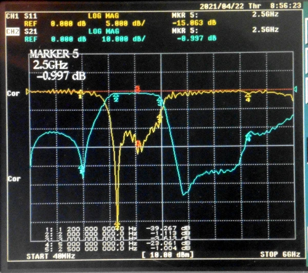 2000-3000MHz LC Discrete Components Ultra-Wideband Bandpass Filter, Small Volume, SMA Interface