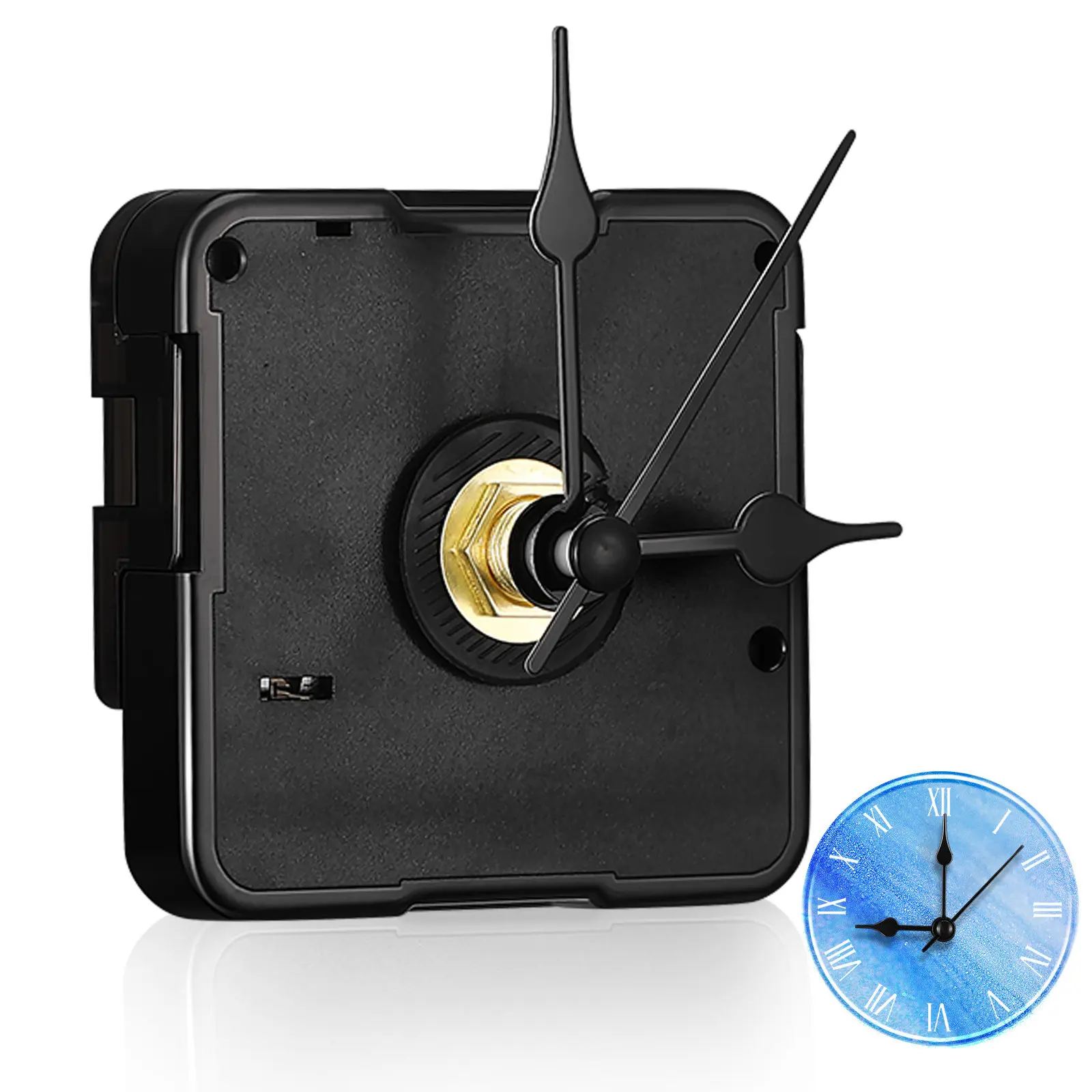 Clock Works Replacement Kit Long Shaft Digital Mechanism Battery Powered Operated Making Movement Small Parts