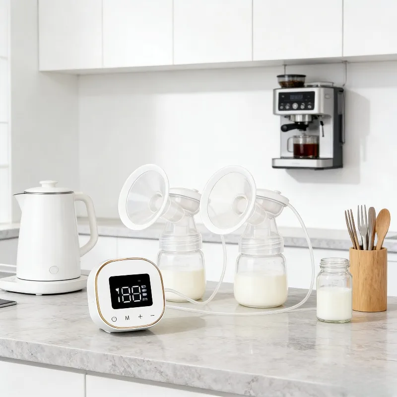 

Double Electric Breast Pump Silent Massage Strong Suction Wearable Hands Free Portable Automatic Milk Pump