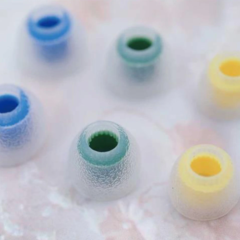 أطراف أذن من السيليكون مكونة من 3 أزواج من أطراف الأذن، استبدال أطراف الأذن، سماعات داخل الأذن من السيليكون لعزل الضوضاء L