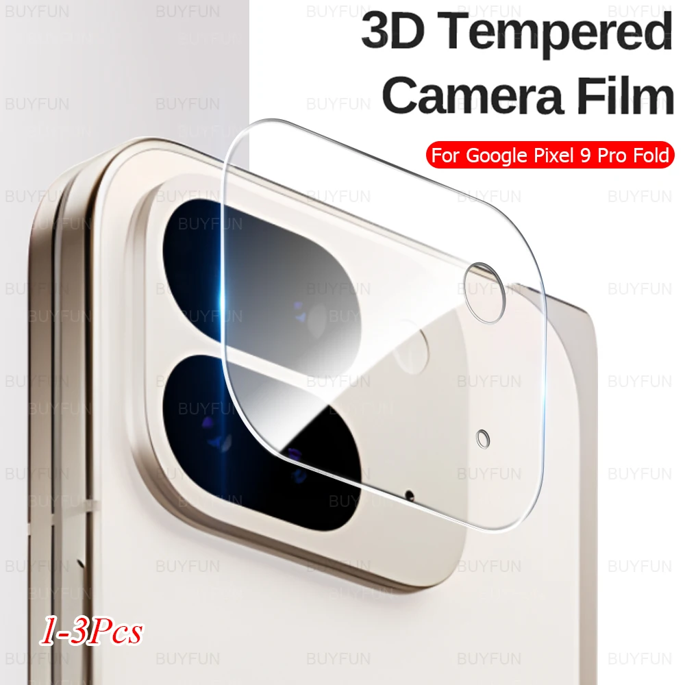 1-3Pcs 3D Glass Lens Cover For Google Pixel 9 Pro Fold Case All Clear Camera Protector Pixel9 9Pro 9ProFold 2024 GGH2X GC15S