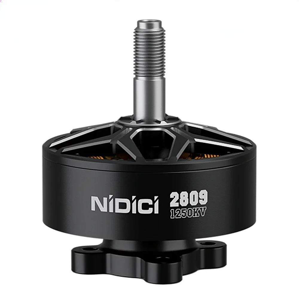IFlight NIDICI 2809 1250KV Motor sin escobillas eje de 5 mm Compatible con hélice de 7-8 pulgadas para RC FPV Drone