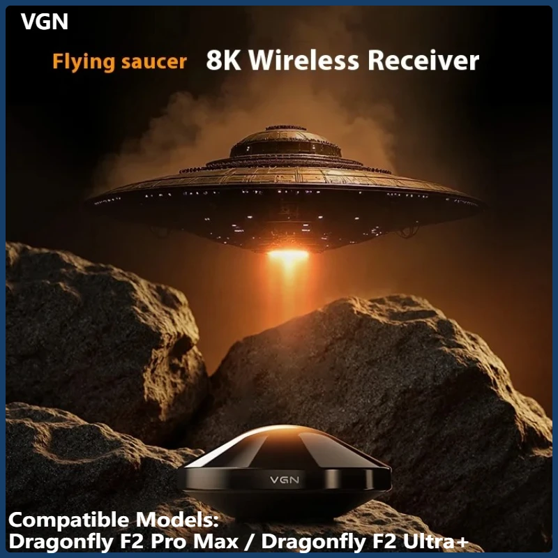 

Беспроводной приемник VGN UFO Pro 8K для Dragonfly F2 Pro Max F2 Ultra+, мышь на заказ, аксессуары для ноутбуков для киберспорта и геймера