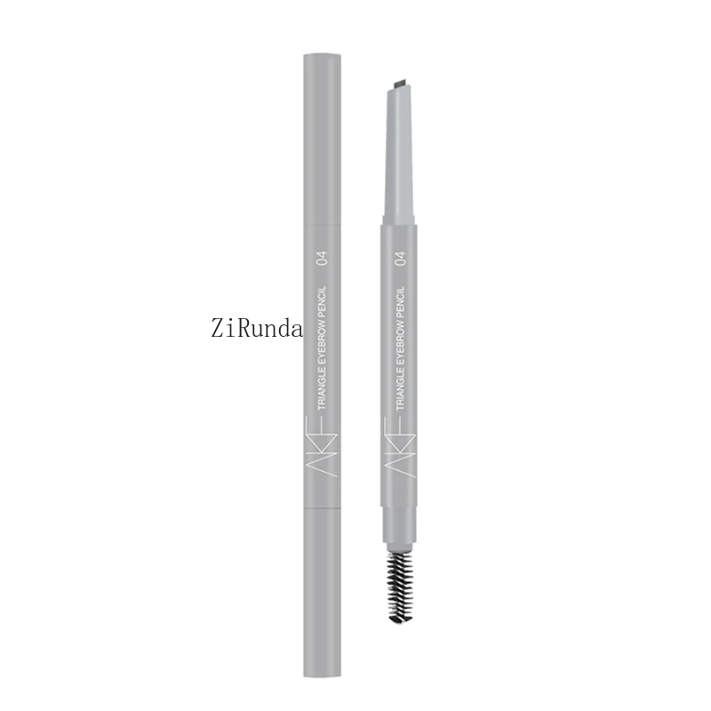 

~Triangular eyebrow pencil double head with brush thin head waterproof and long-lasting, not easy to decolorize women