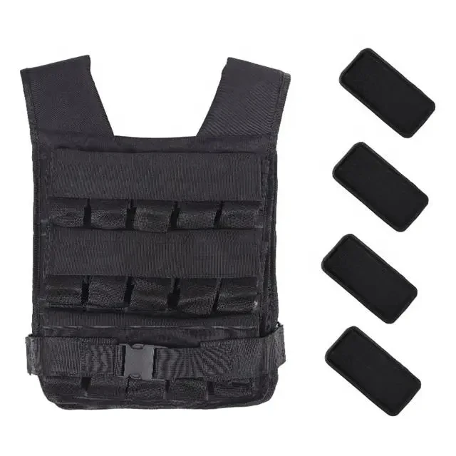 Hot Sale  For Gym Adjustable 5kg,8kg,10kg,15kg,20kg,25kg,30kg Fitness Weighted Jacket Vest