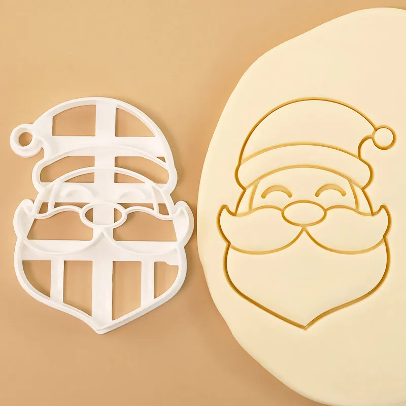 4 قطعة عيد الميلاد قاطعة البسكوت مجموعة ندفة الثلج سانتا كلوز ثلج عيد الميلاد شجرة شكل البسكويت قوالب للخبز عطلة الشتاء #4