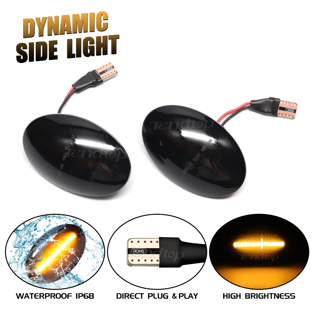 Dynamic Blinker LED Side Mirror Marker Light Turn Signal Lamp For Opel Combo C B Tigra A Astra F Meriva A Corsa C B Sintra