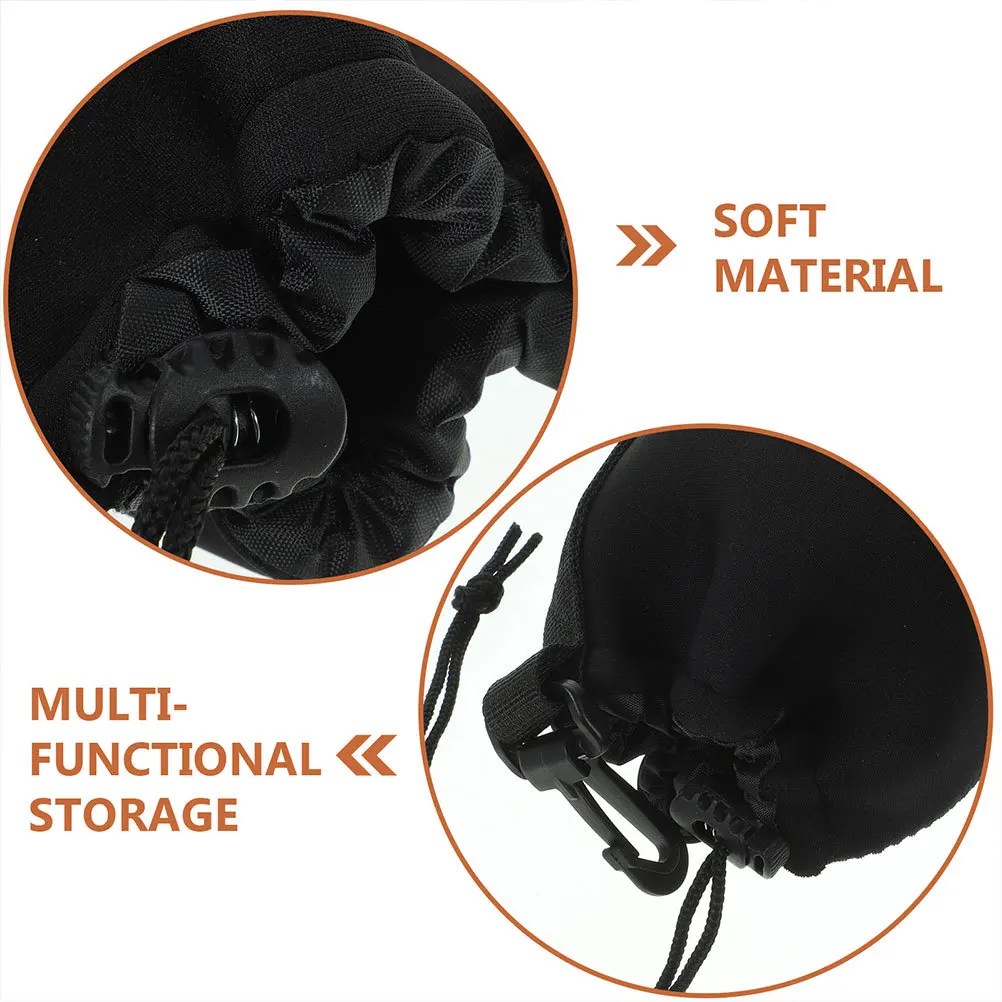 

3Pcs Camera Lens Case Storage Bag with Splashproof Design Flocking Pouch for Lens Protector Compact Case for Photography Gear