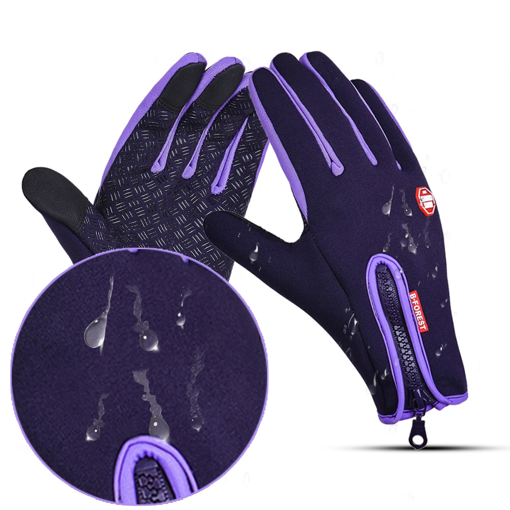 Winter Cycling Gloves Waterproof Sports Gloves for Ski Climbing Football Running Motocross Men Thermal Exercise Bike Gloves