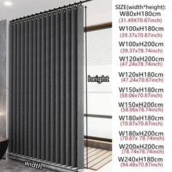 Waterproof Shower Curtain Mildew Bathroom Solid Curtain Wave Window Tulle Home Luxury with Hooks Heavy S Fold Wavy Shower