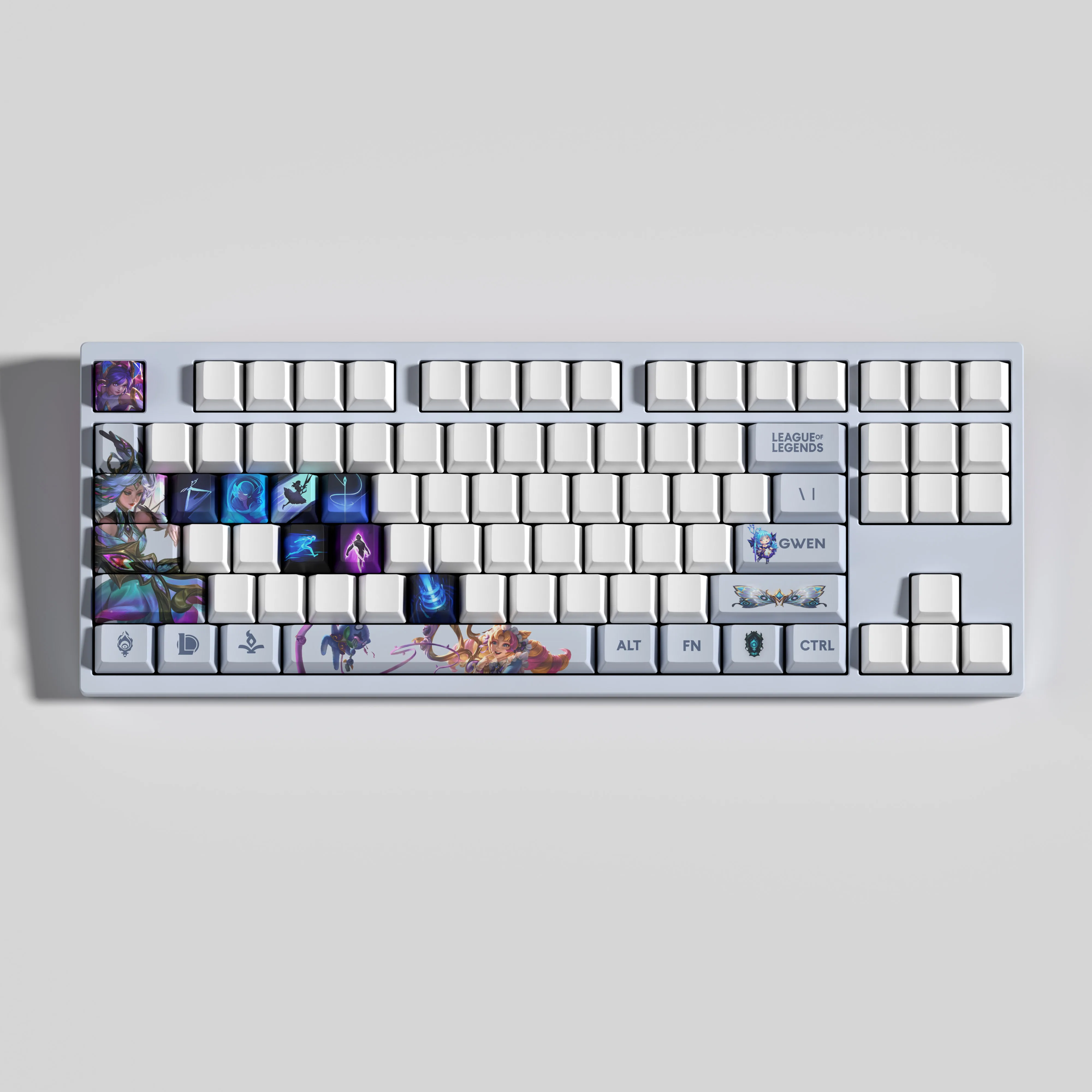 GWEN KEYCAPS การออกแบบใหม่ League of Legends keycaps 30 KEYCAPS OEM Profile Keycaps สําหรับแป้นพิมพ์เครื่องกล