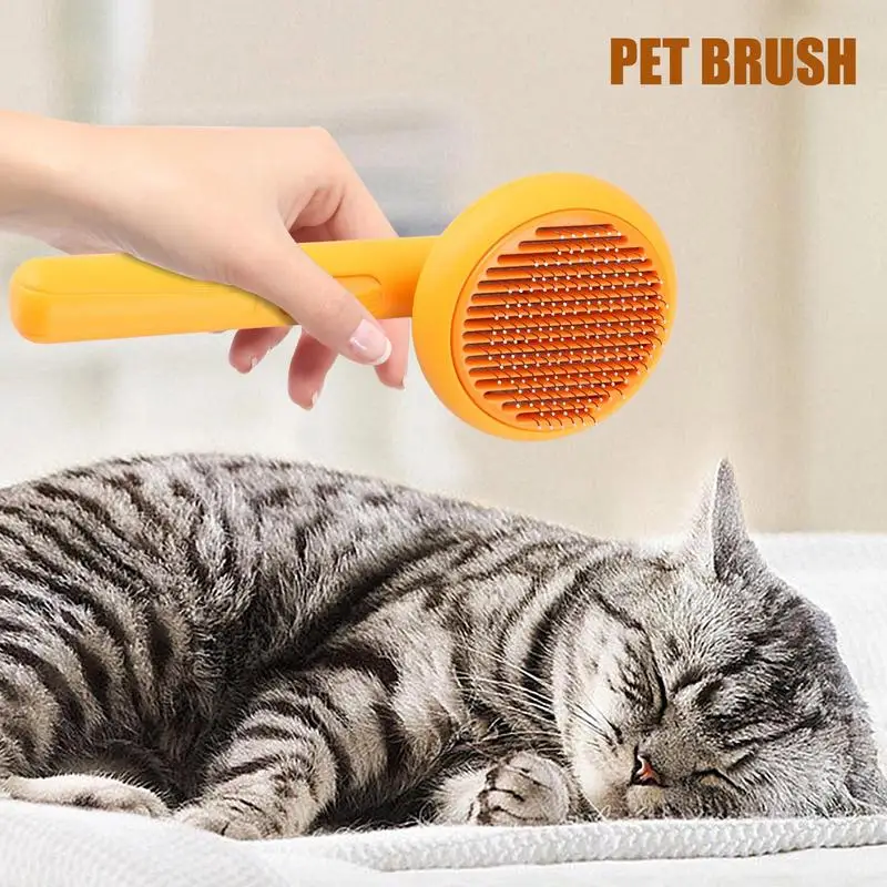 Dog Brushes For Grooming Pet Brush Grooming Tool Dog Shedding Brush Massage Comb Skin Friendly Puppy Hair Brush For Long Short