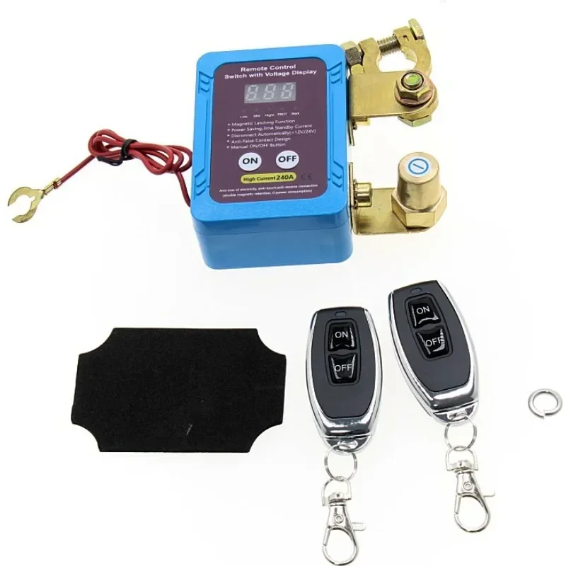 

Manual remote control 12V24V car battery power-off live display protector integrated intelligent power-off device