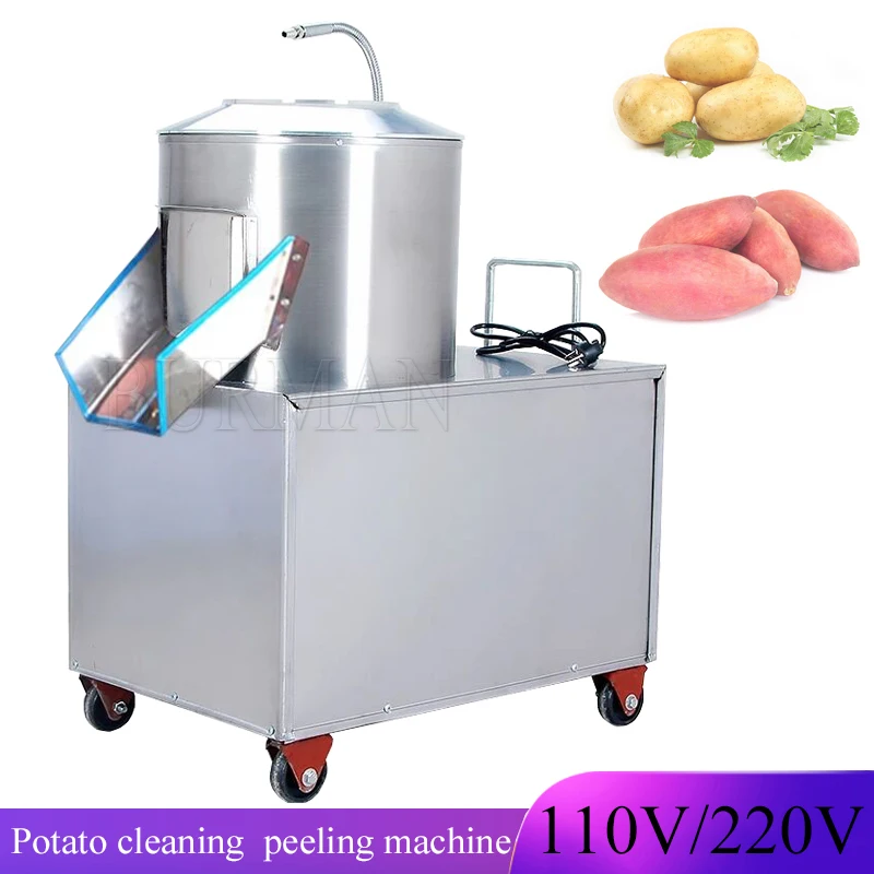 Commercial Potato Peeling Machine  Popular Sweet Potato Peeler Potato Cleaning Machine