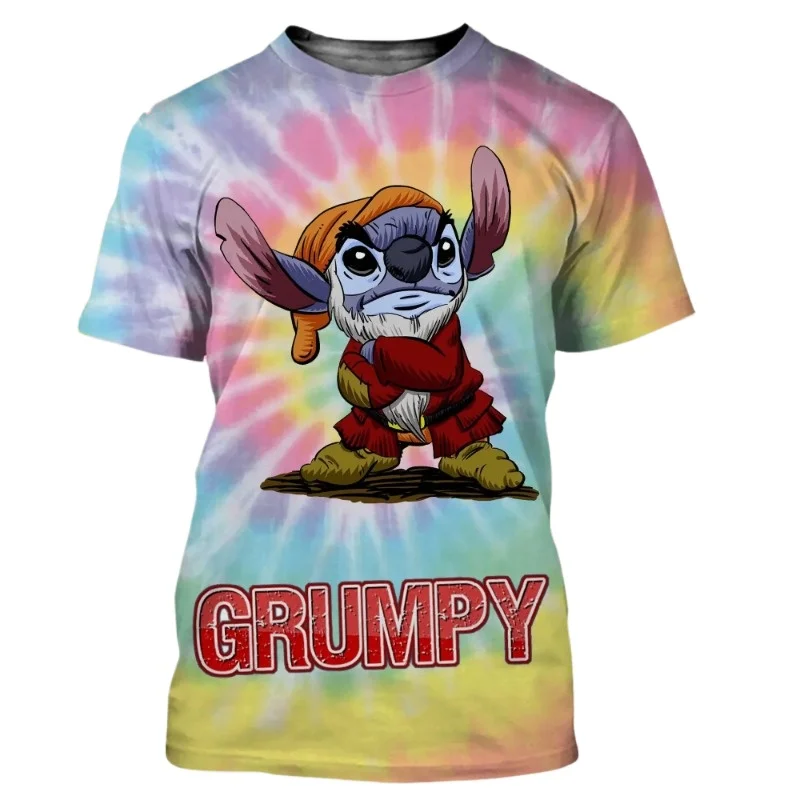 3D プリントされた通気性があり、快適で速乾性のあるスポーティーなカジュアル T シャツ、アニメーションステッチ付き、大人、男性、女性、子供向け