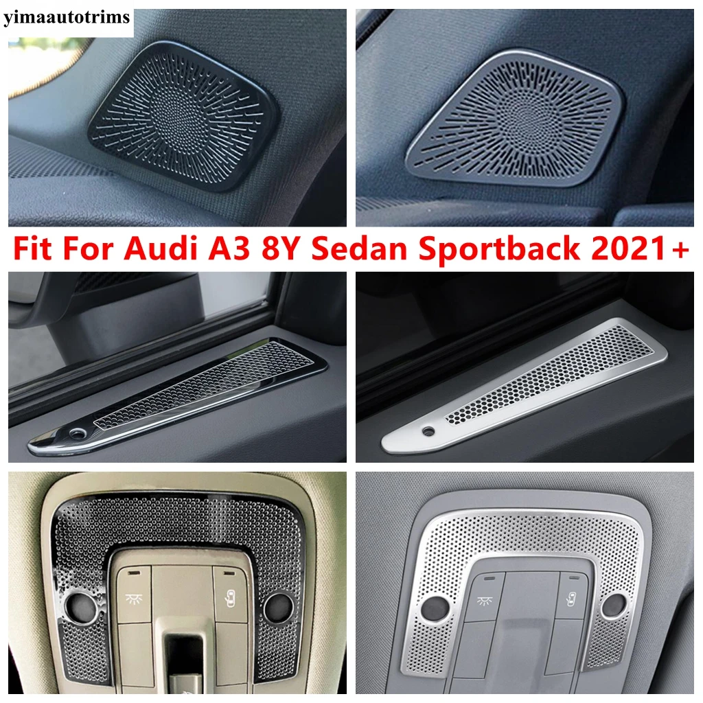 

Door Air AC Outlet / Pillar A Tweeter Speaker / Read Light Lamp Cover Trim Accessories For Audi A3 8Y Sedan Sportback 2021 2022