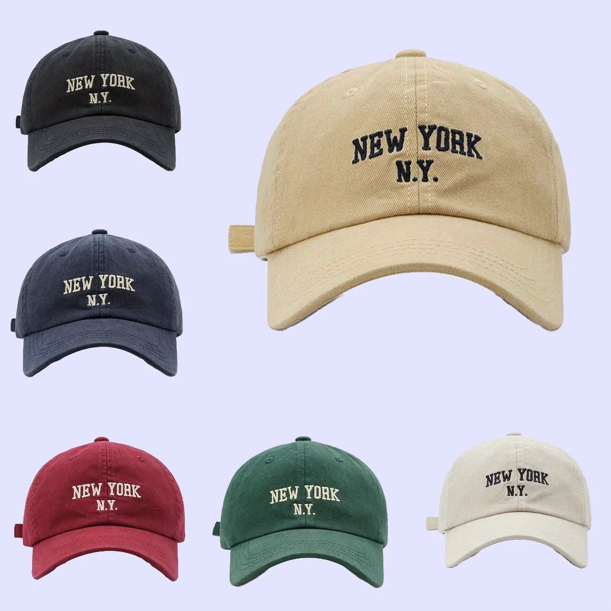 

Unisex Cap Soft Cotton Baseball Hat with Letter Print Retro Snapback Hip Hop Adjustable Sun Hat for Men And Women